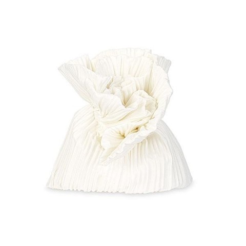 SACCHETTO PLISSE 10X12.5CM BIANCO